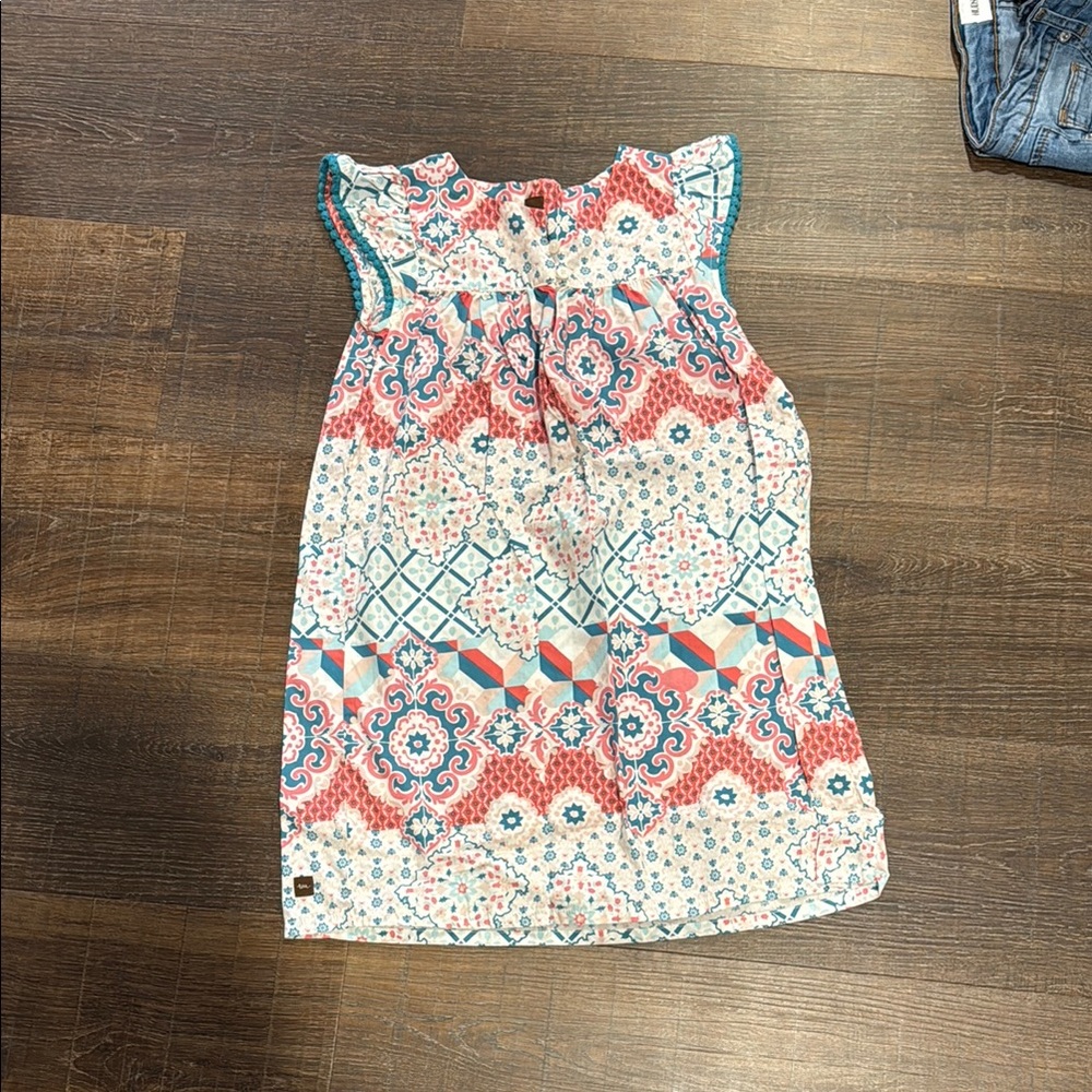 Colorful Patterned Tea dress